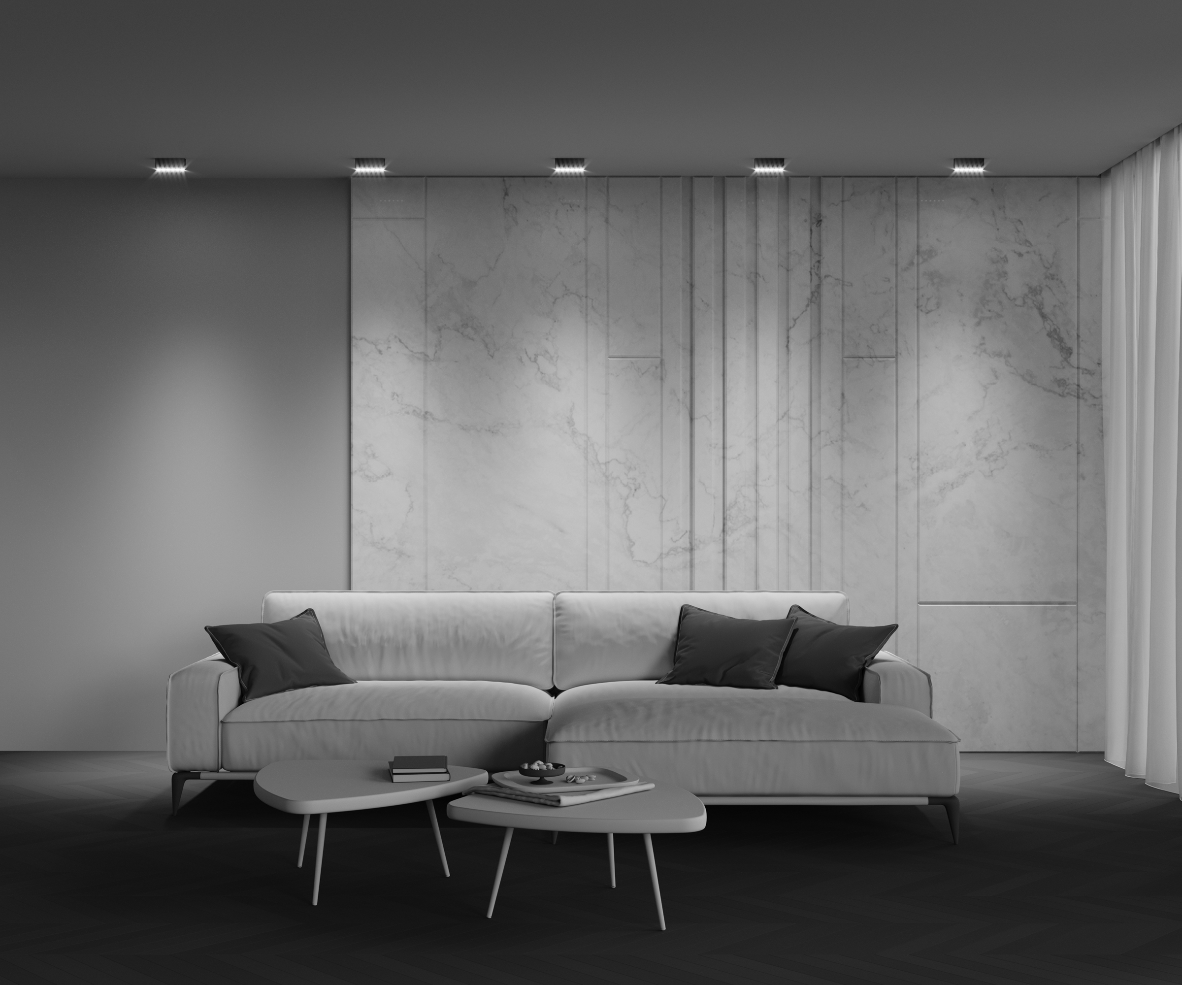 Накладной светильник Maytoni Points C066CL-12W3-6K-B_MY