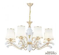 Подвесная люстра Arte Milano Florentina 303987/8 Wh/Gd
