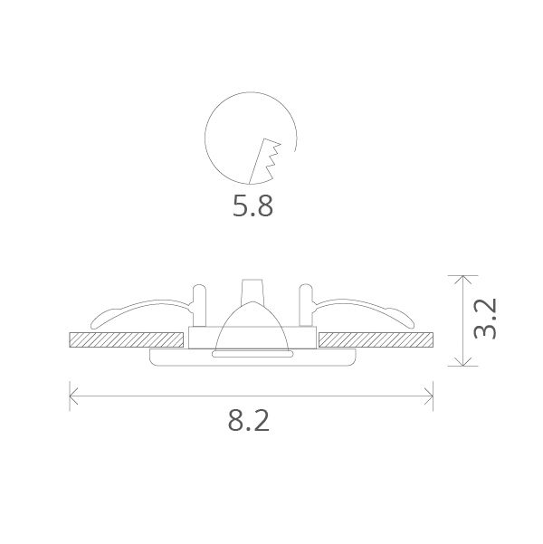Точечный светильник ArteLamp Врезной Praktisch A1203PL-1WH