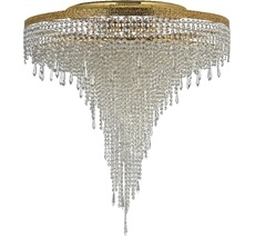 Потолочная люстра каскадная хрустальная Arti Lampadari Santa E 1.8.80.601 G