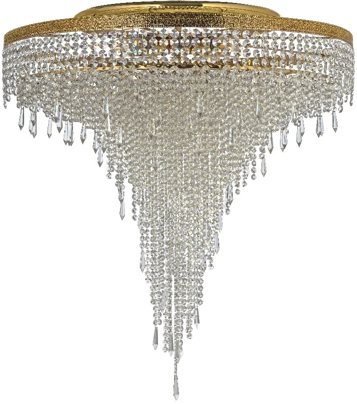 Потолочная люстра каскадная хрустальная Arti Lampadari Santa E 1.8.80.601 G