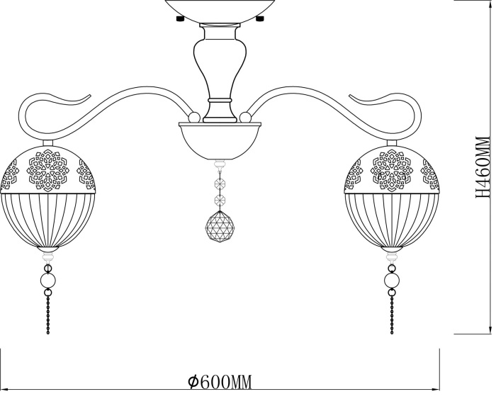 Потолочная люстра Escada 594/5PL_ESC