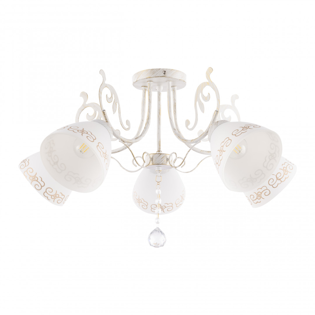 

Потолочная люстра Arte Milano 341900/5 WT+G, 341900/5 WT+G