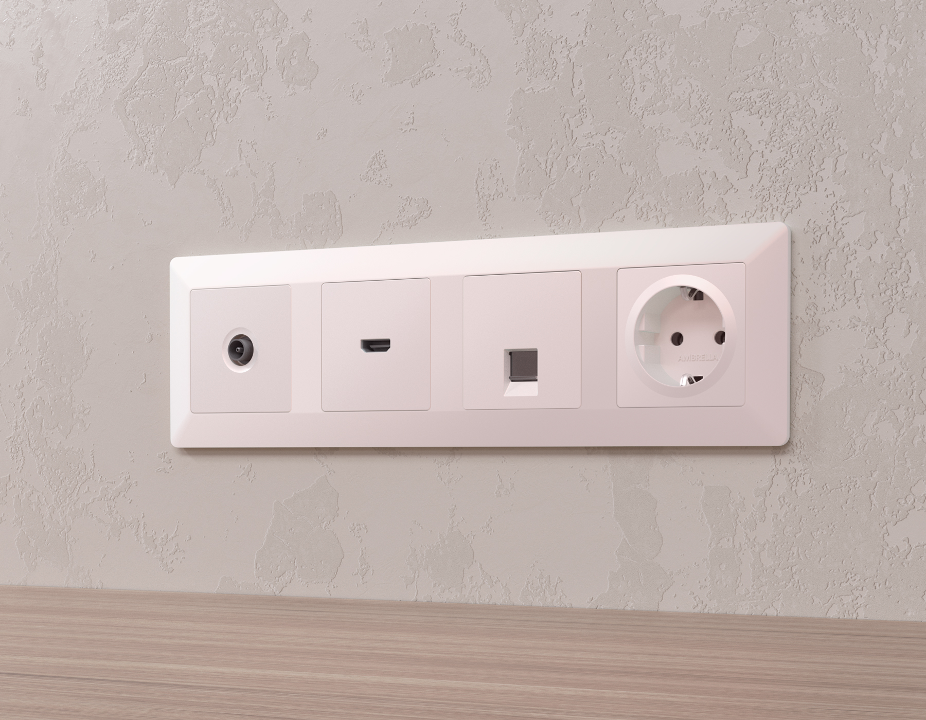 Лицевая панель для HDMI розетки QUANT Ambrella Volt ALFA AP2140_AMB