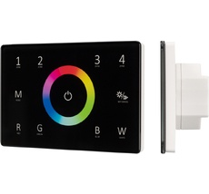 Панель Sens SMART-P85-RGBW Black (230V, 4 зоны, 2.4G) ( Arlight 028405_ARL