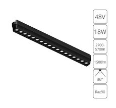 Трековый светильник Arte Lamp RAPID A2969PL-1BK