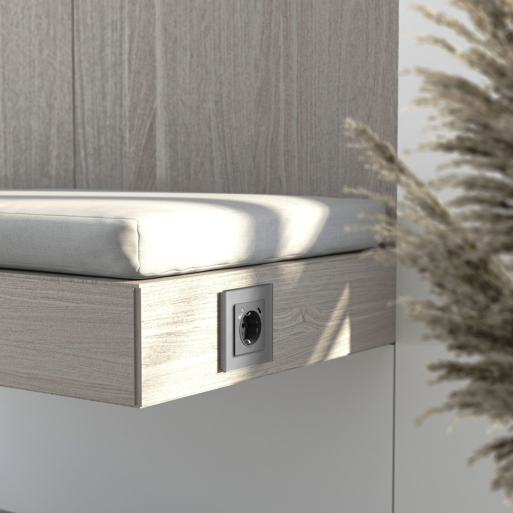 Рамка на 1 пост Senso (серебряный, стекло soft-touch) Werkel a064568_WR