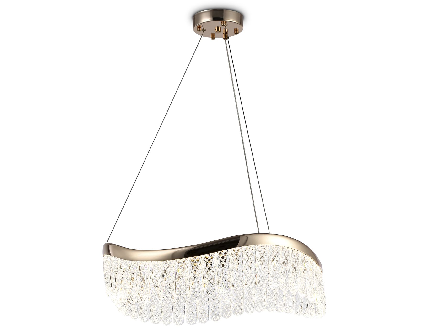 Подвесной светильник Ambrella light светодиодный с хрусталем Traditional TR49717_AMB