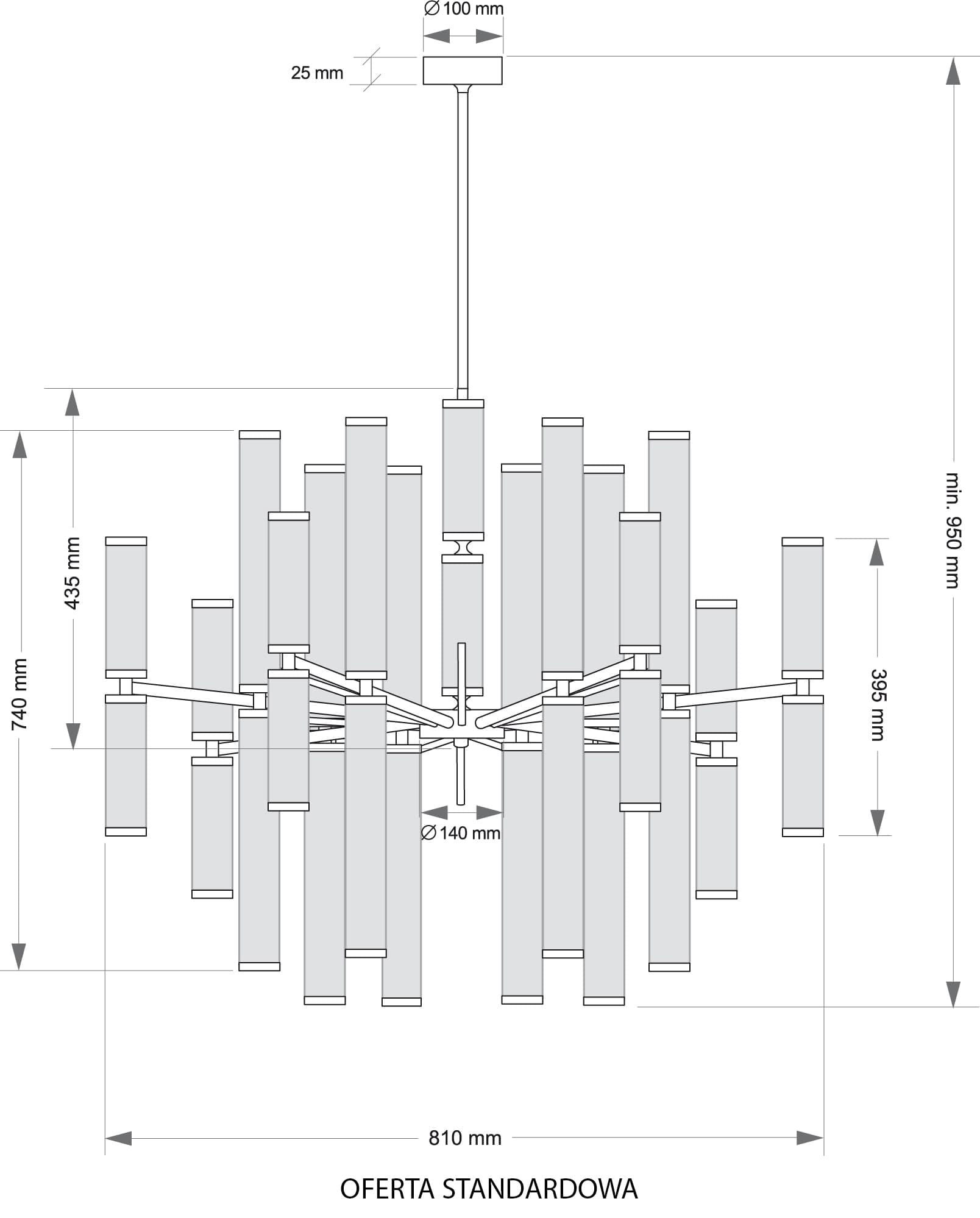 Подвесная люстра Kutek SALETTO SAL-ZW-32(P)