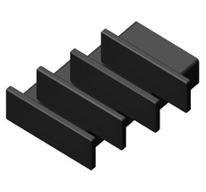 Заглушка для накладного алюминиевого профиля GP1700 комплект 4шт Ambrella Light ILLUMINATION GP8320_AMB