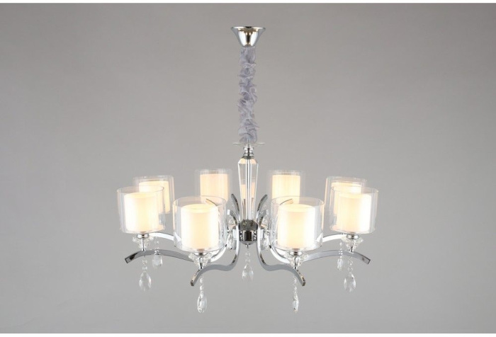 Подвесная люстра хрусталь Omnilux OML-70903-08