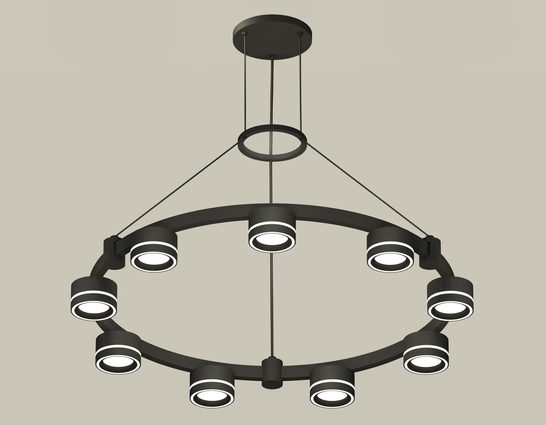 Подвесная люстра Ambrella light с акрилом Techno Ring Traditional DIY XR92051901_AMB