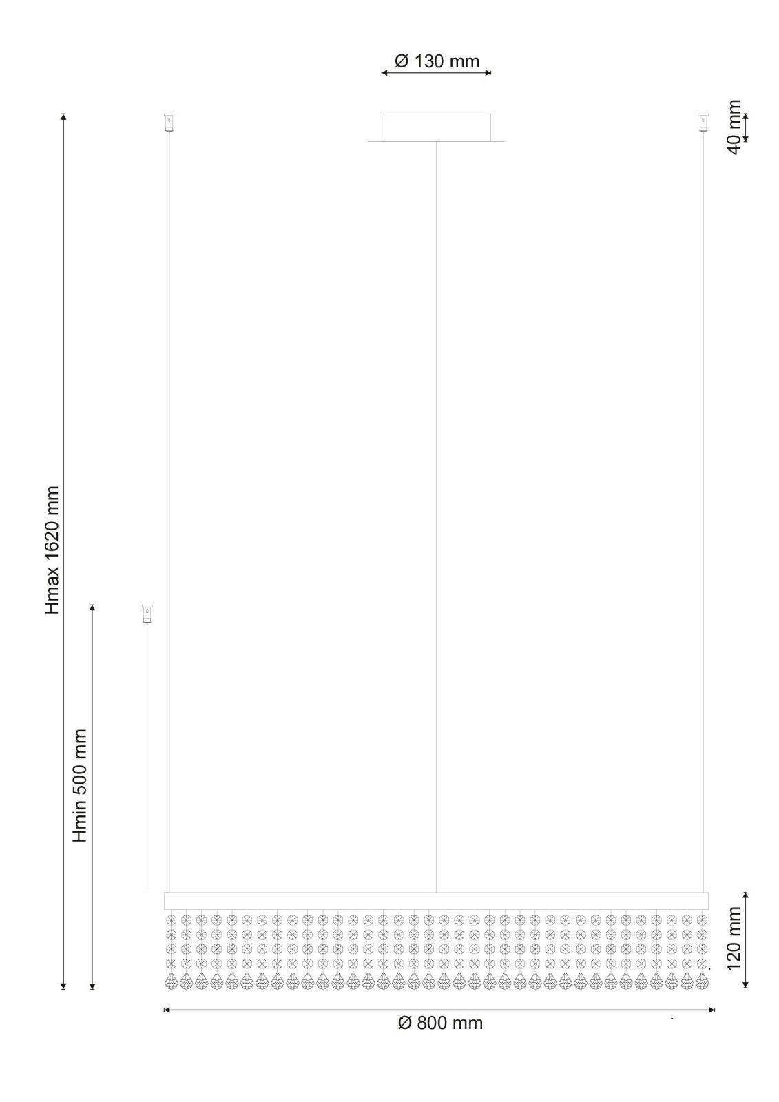 Подвесная люстра Lucia Tucci ECLIPSE eclipse 1672.1 D800 LED