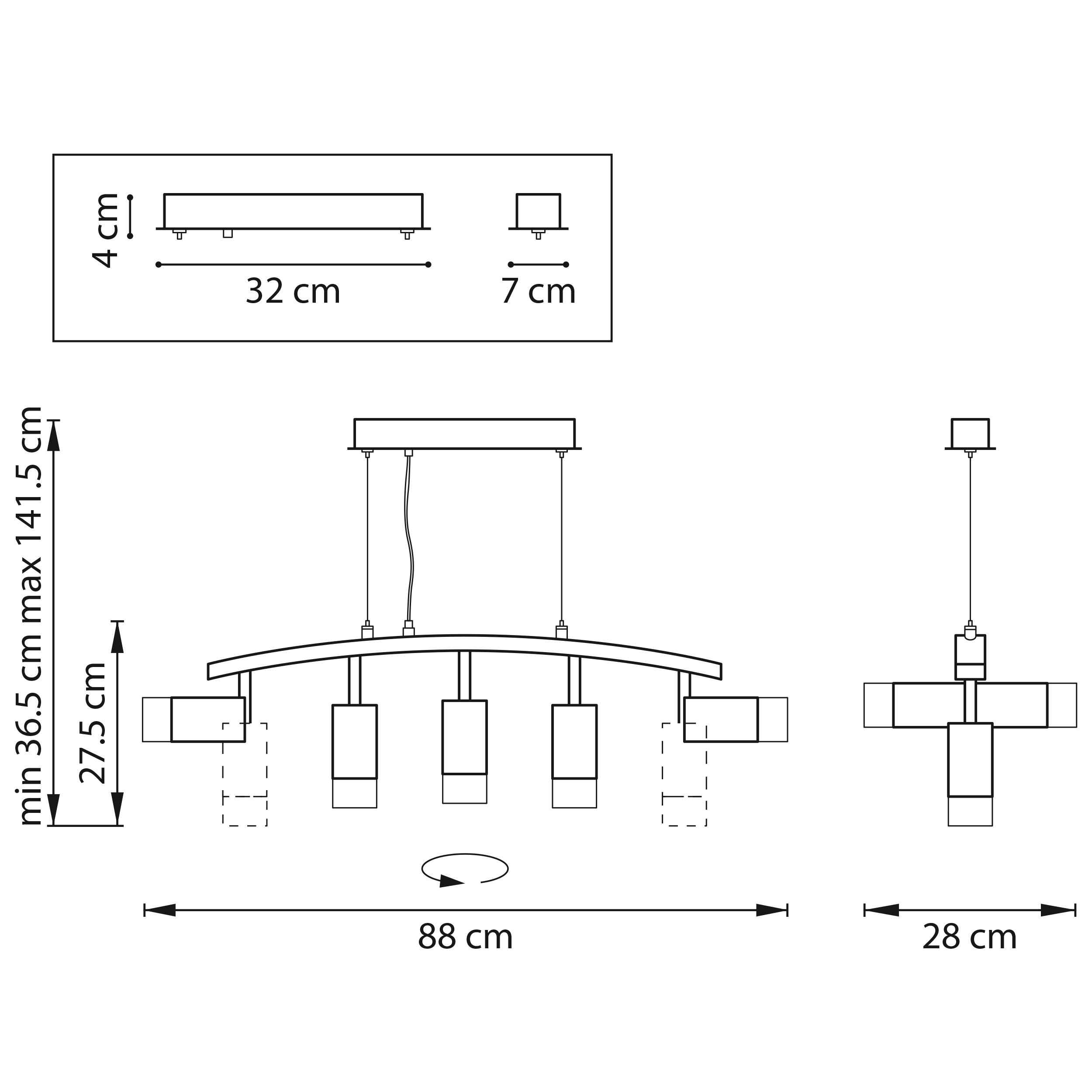 Подвесная люстра LightStar Rullo LR7353651_LS
