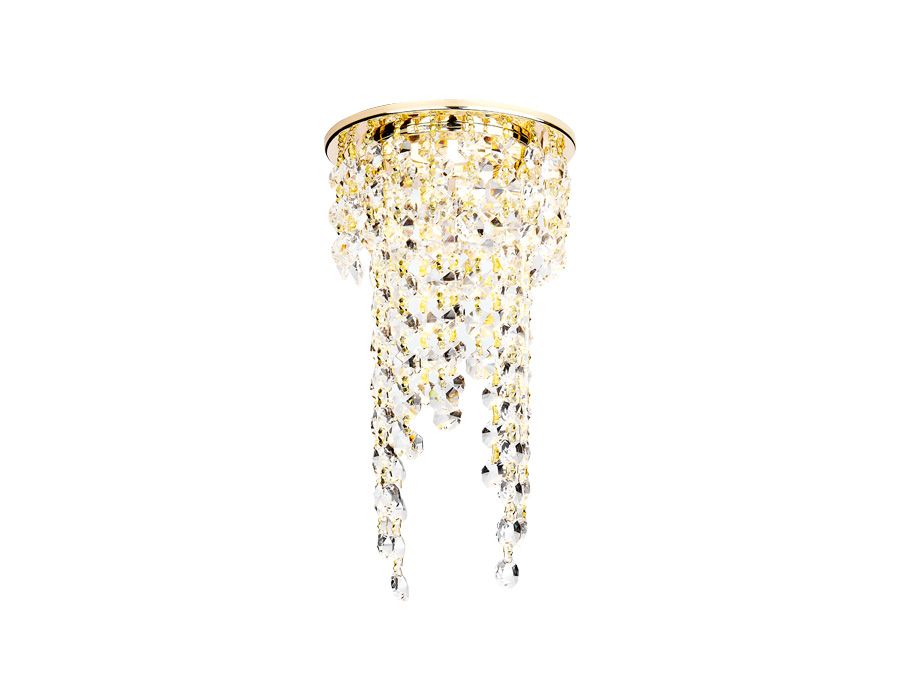 Встраиваемый светильник Ambrella light Crystal K2071 G/CL_AMB