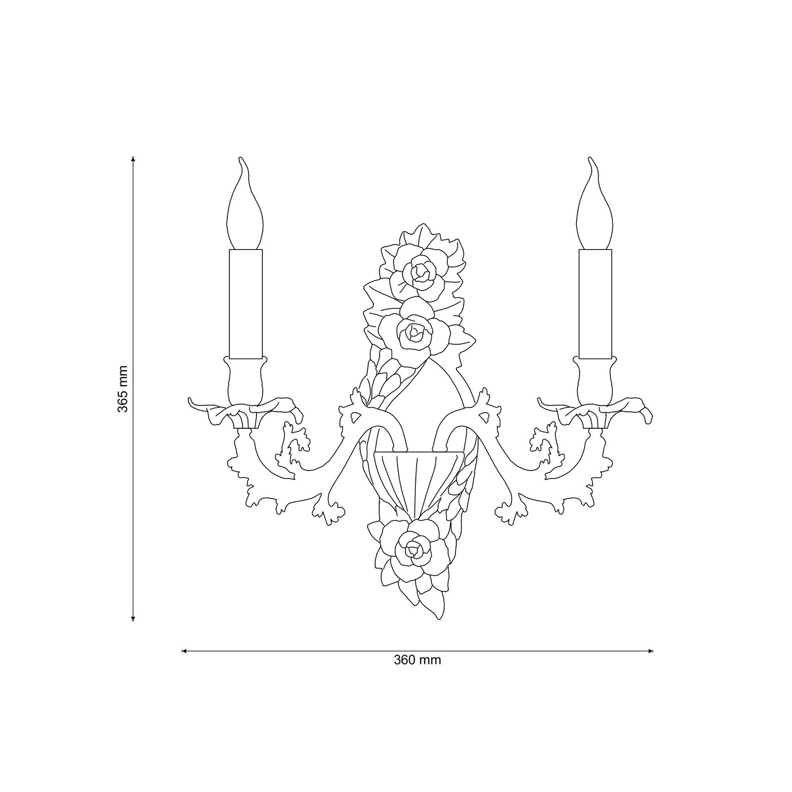 Бра Lucia Tucci FIRENZE FIRENZE W1780.2 antique gold