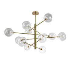 Подвесная люстра Crystallux MARZO MARZO SP12 BRONZE/TRANSPARENTE_CR