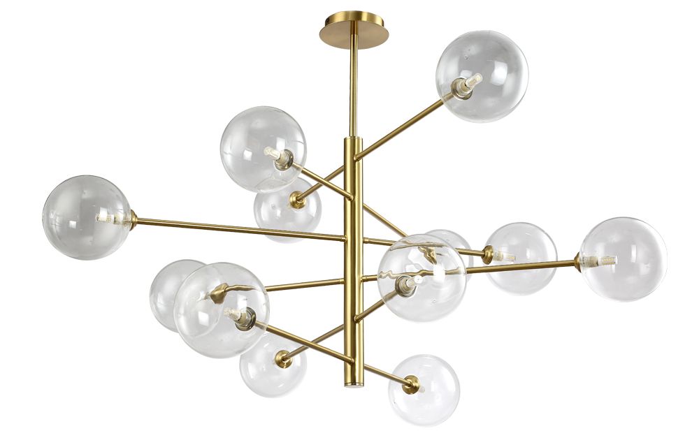 Подвесная люстра Crystallux MARZO MARZO SP12 BRONZE/TRANSPARENTE_CR