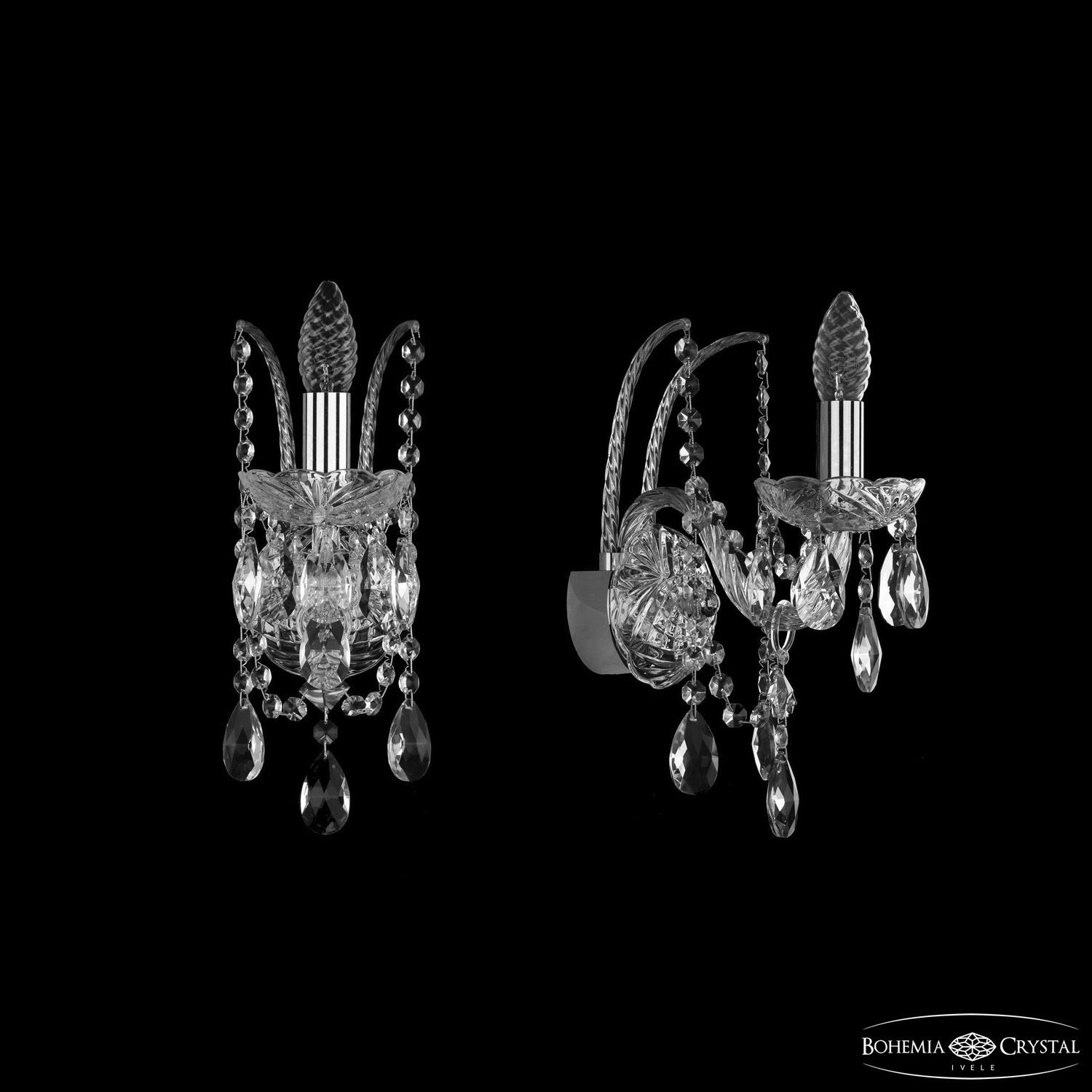 Бра Bohemia Ivele Crystal 1411B/1/141 Ni_BI
