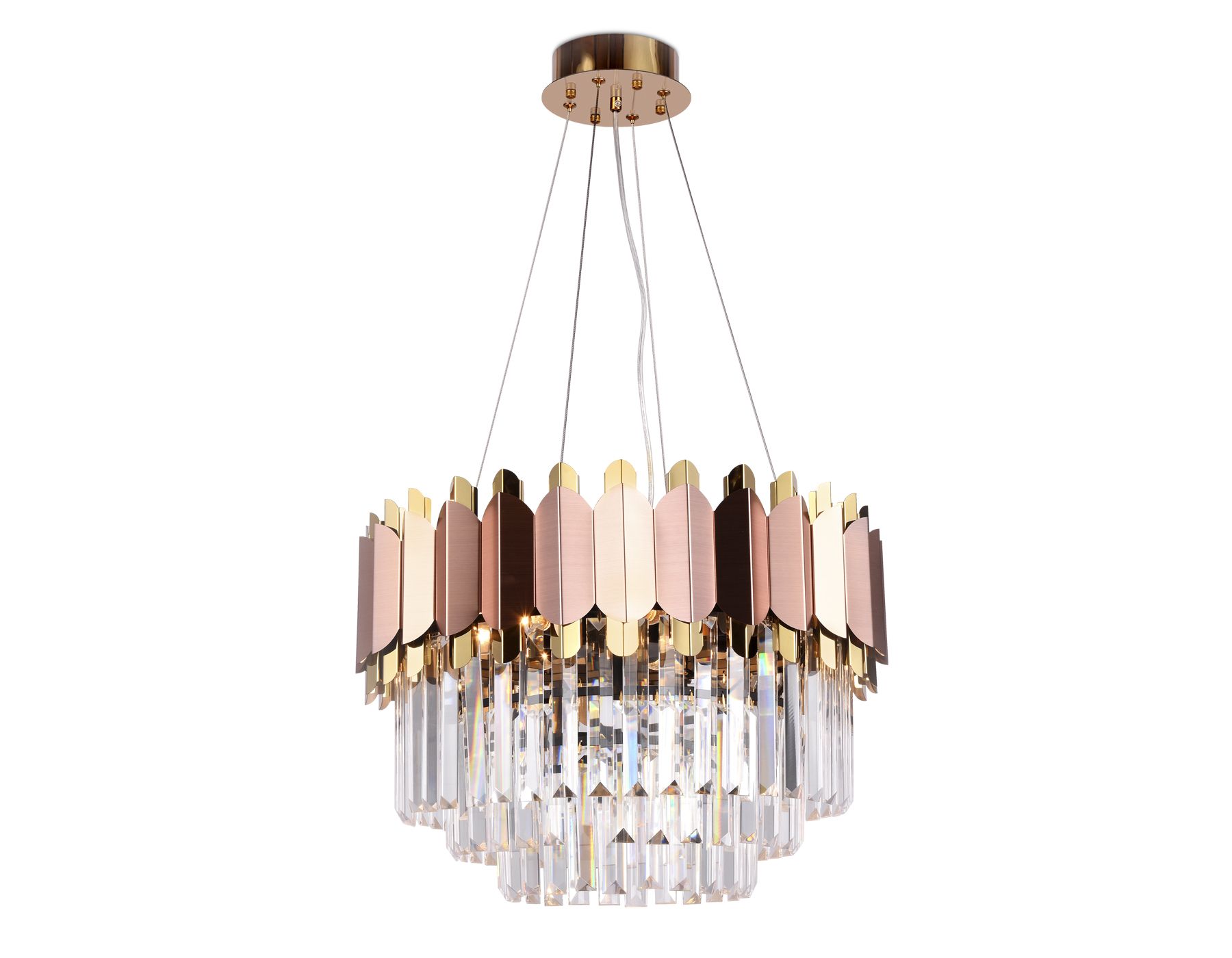 Подвесная люстра Ambrella light с хрусталем TR TR5290_AMB