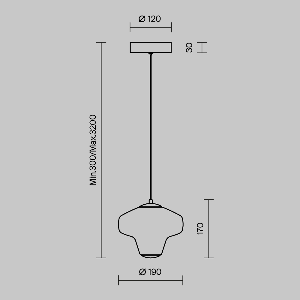 Подвесной светильник Maytoni Sirocco MOD359PL-L6BS3K_MY