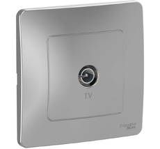 ТВ-розетка встраиваемая оконечная (алюминий) Systeme Electric BLNTS000013