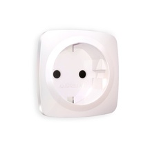 Лицевая панель для электрической розетки с заземлением со шторками QUANT Ambrella Volt OMEGA OP2070_AMB