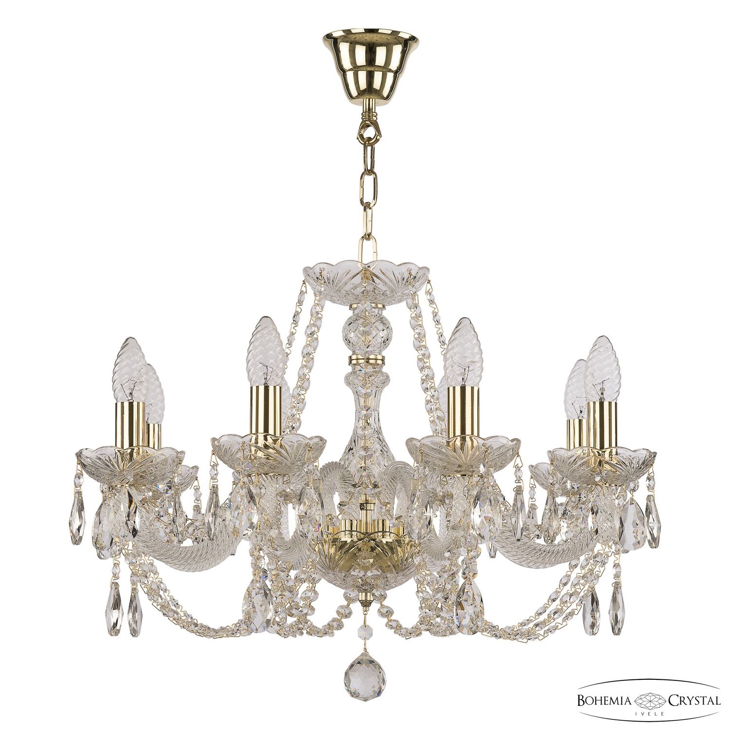 

Хрустальная люстра Bohemia Ivele Crystal 101/8/195 G, 101/8/195 G