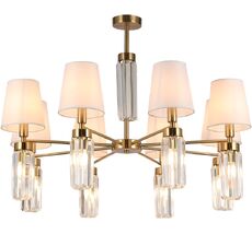 Потолочная люстра хрустальная на штанге Omnilux OML-89807-16