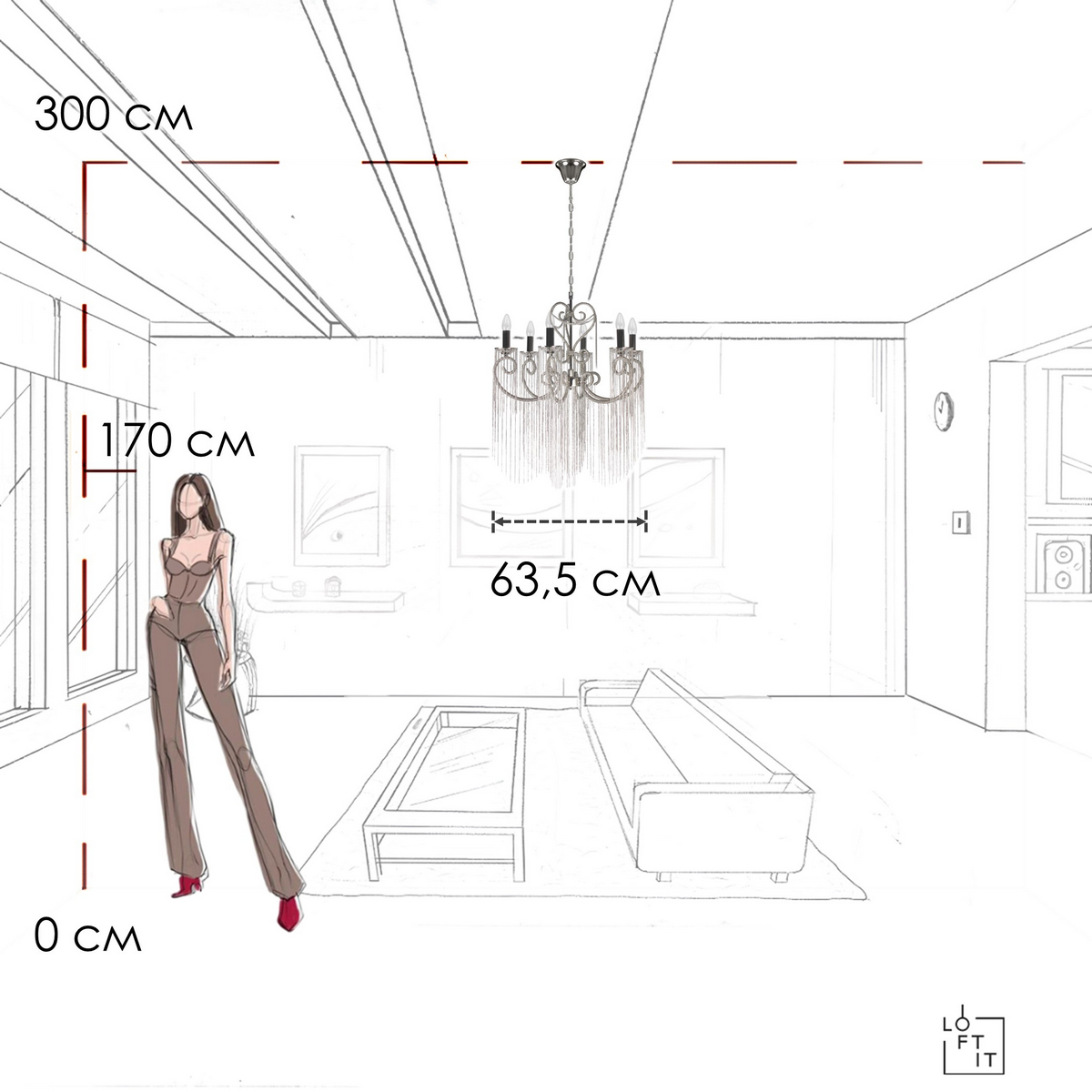 Подвесная люстра LOFT IT Wonderland 10405/6_LF