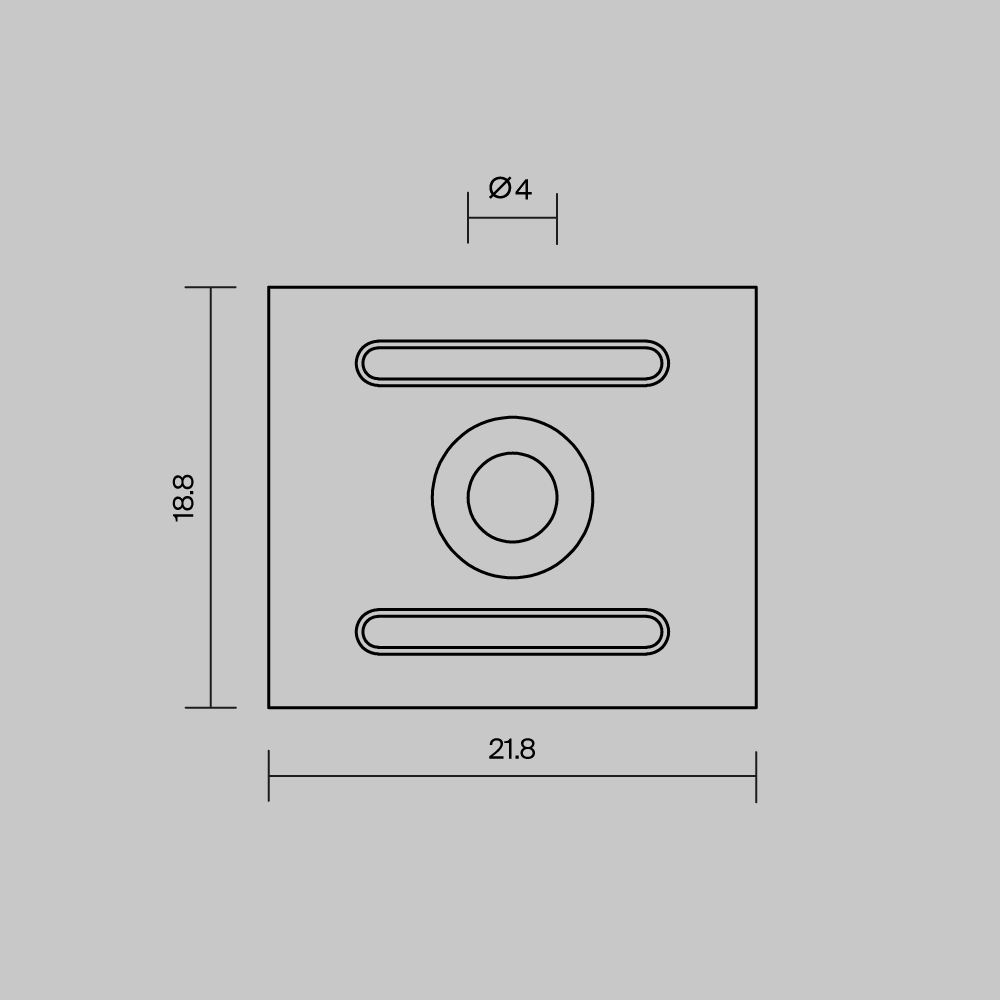 Комплект креплений (для профиля 27?20) 4 шт., ALM-2720-MT 642071 Maytoni 642071_MY