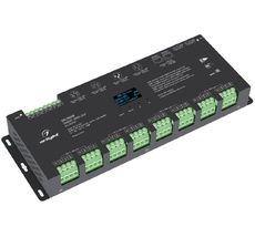Декодер SMART-DMX-SUF (12-24V, 24x5A, XLR3, RJ45) ( Arlight 033769_ARL