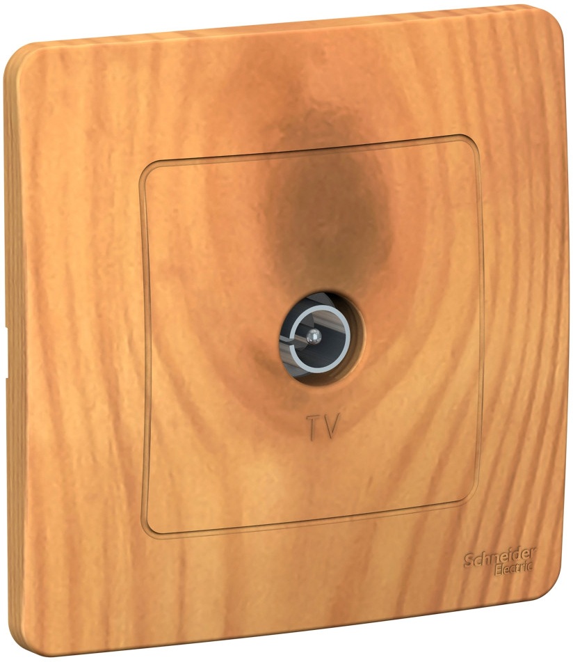 ТВ-розетка встраиваемая оконечная (ясень) Systeme Electric BLNTS000015