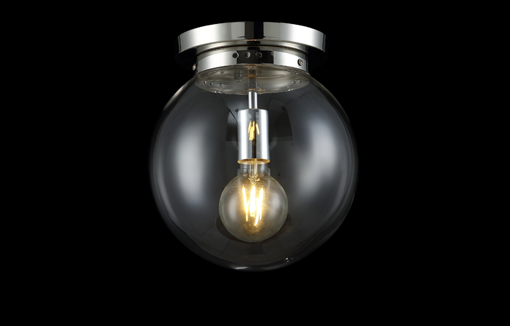 Потолочный светильник Crystallux MARIO MARIO PL1 D250 NICKEL/TRANSPARENTE_CR