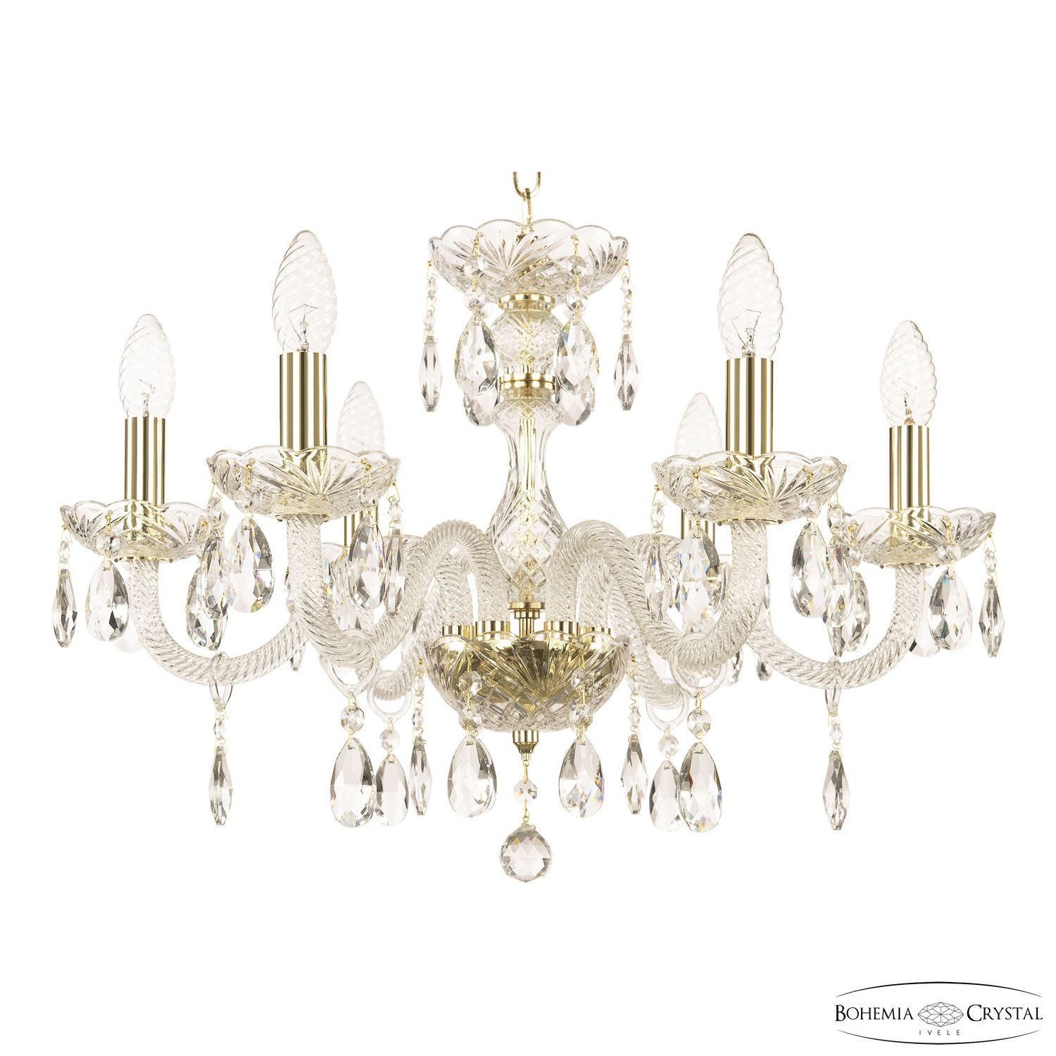 Хрустальная люстра Bohemia Ivele Crystal 117/6/195 G_BI