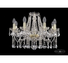 Хрустальная люстра Bohemia Ivele 1413/8/200 G Leafs_BI