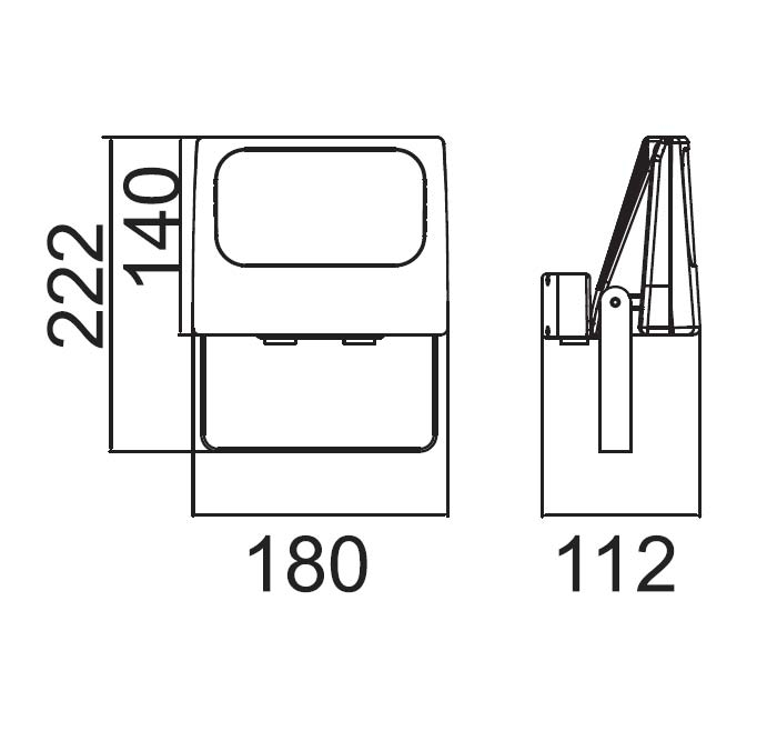 Прожектор уличный светодиодный IP54 Oasis Light W6170 S_OL