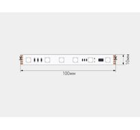 Светодиодная лента SPI 5050 60 LED/м 12 Вт/м 24В IP20 RGB 00-00032521_SW