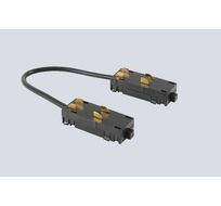 Соединитель питания угловой для накладного шинопровода 220V Crystal Lux CLT 0.205 04 BL_CR