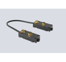 Соединитель питания угловой для накладного шинопровода 220V Crystal Lux CLT 0.205 04 BL_CR