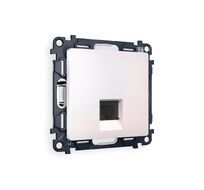 Розетка телефонная Ambrella Volt ALFA RJ-11(4P4C) с защитной шторкой QUANT MA212030_AMB