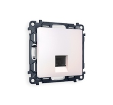 Розетка телефонная Ambrella Volt ALFA RJ-11(4P4C) с защитной шторкой QUANT MA212030_AMB