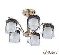 Потолочная люстра Arte Milano Napoli 332646/5 AB+BK