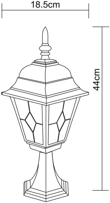 Уличный наземный фонарь Berlin A1014FN-1BN