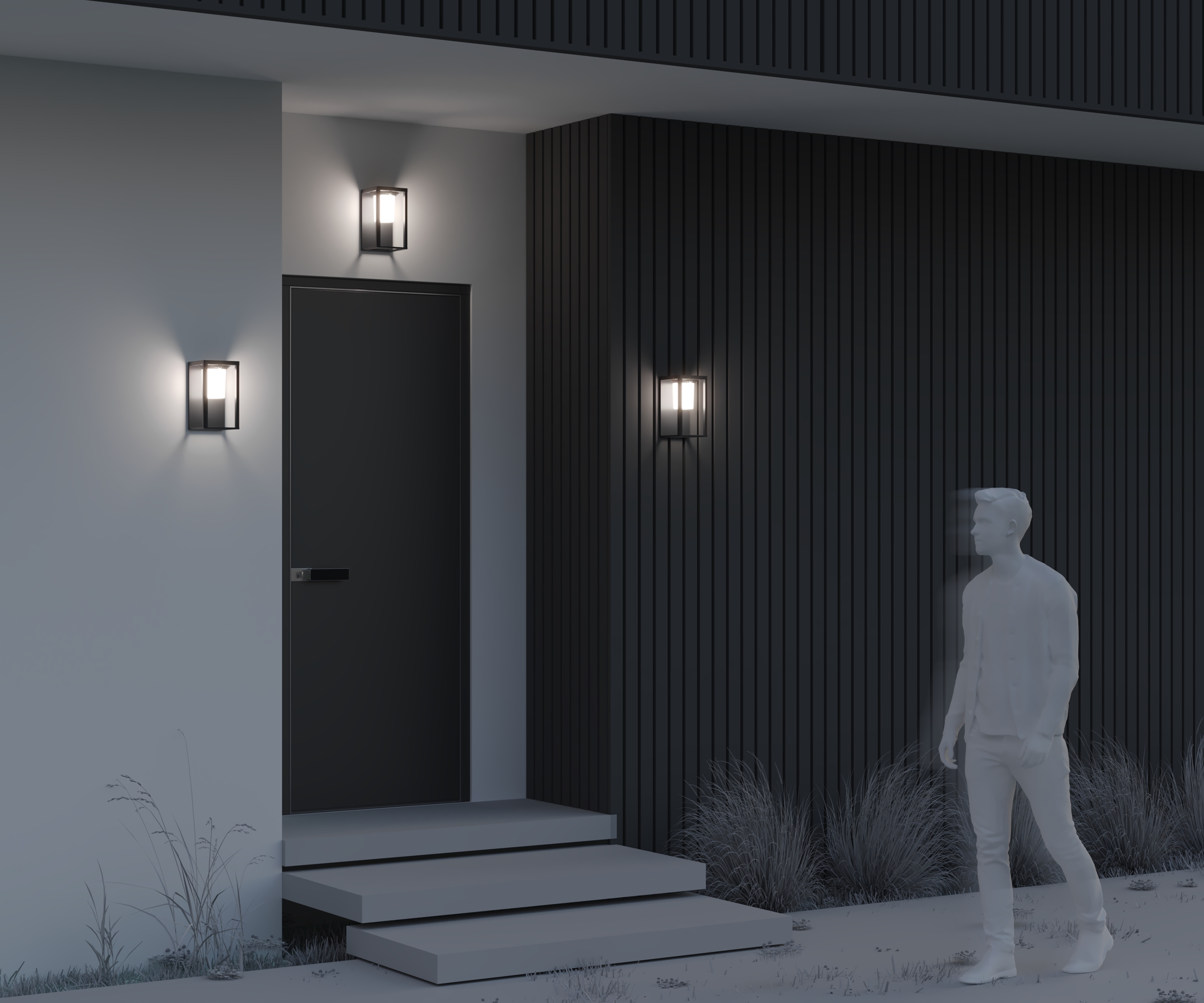 Уличный настенный светильник Maytoni Shatter OSL457WL-L2GF3K_MY