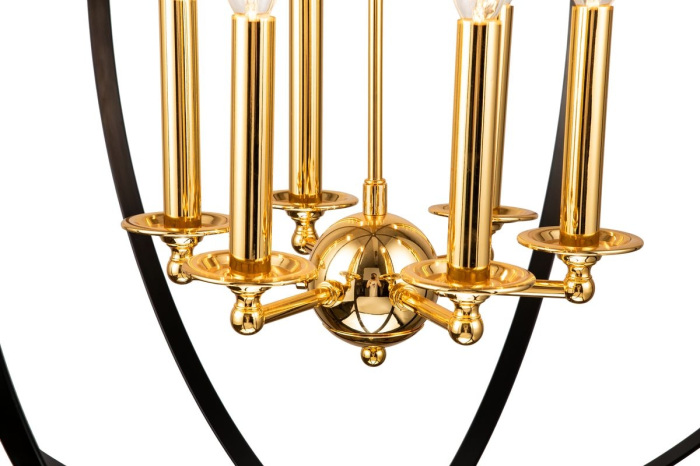 Подвесная люстра ILamp Element 9977-800 GL+BK_IP