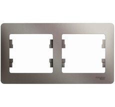 Рамка на 2 поста (платина) Systeme Electric GSL001202