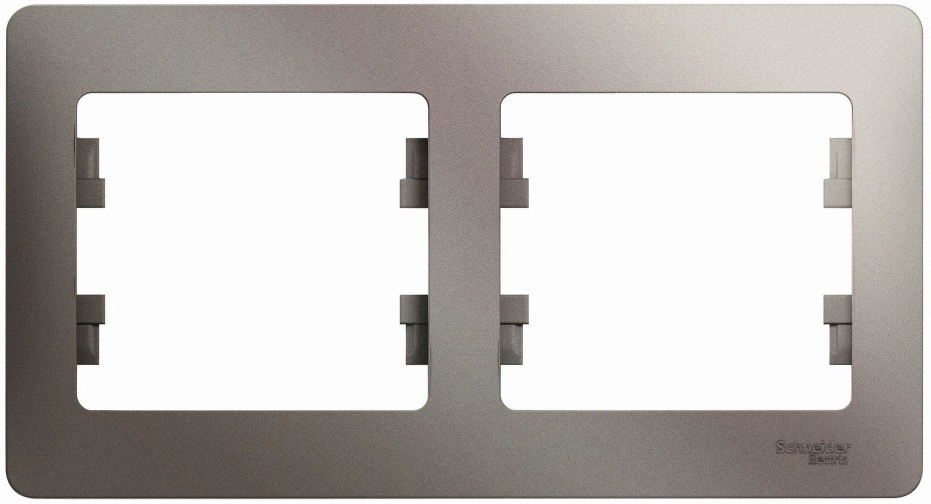 Рамка на 2 поста (платина) Systeme Electric GSL001202