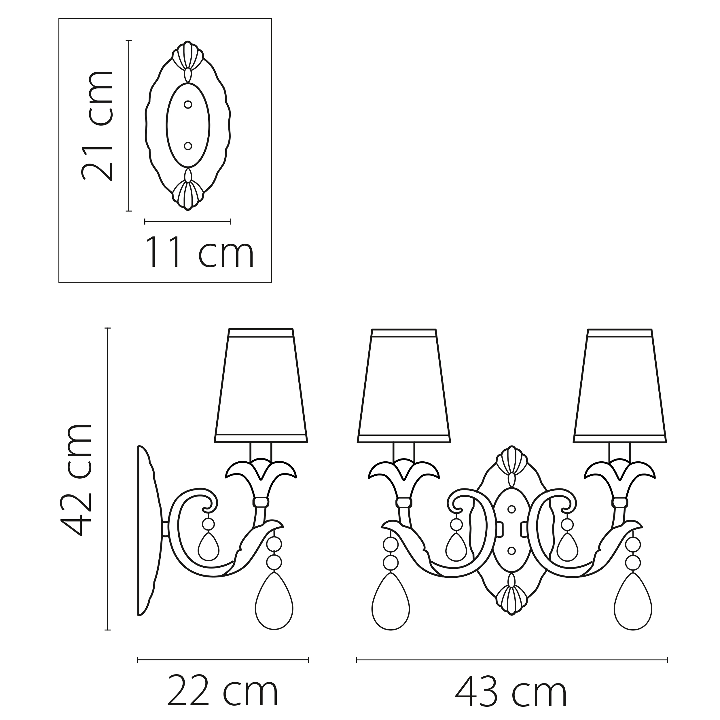Бра LightStar Cappa 691622_LS