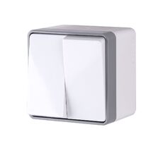 Выключатель двухклавишный влагозащищенный Gallant WL15-03-02 a036774_WR